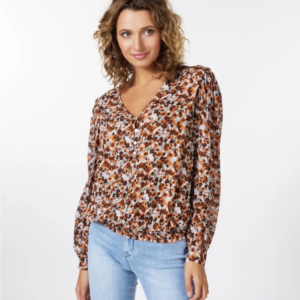 ESQUALO  Floral Print Blouse